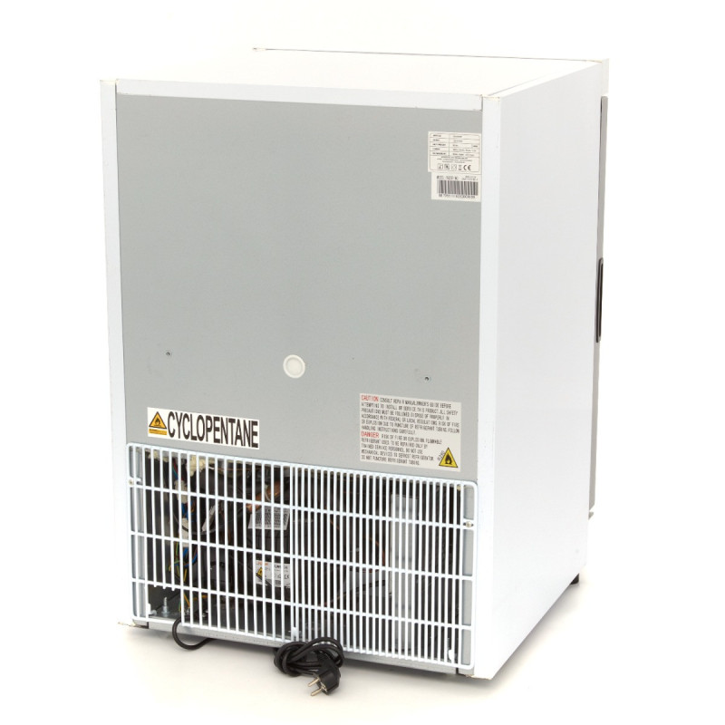 Maxima - Congélateur - 200L - Blanc - avec Porte en Verre
