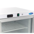 Maxima - Congélateur - 200L - Blanc - avec Porte en Verre