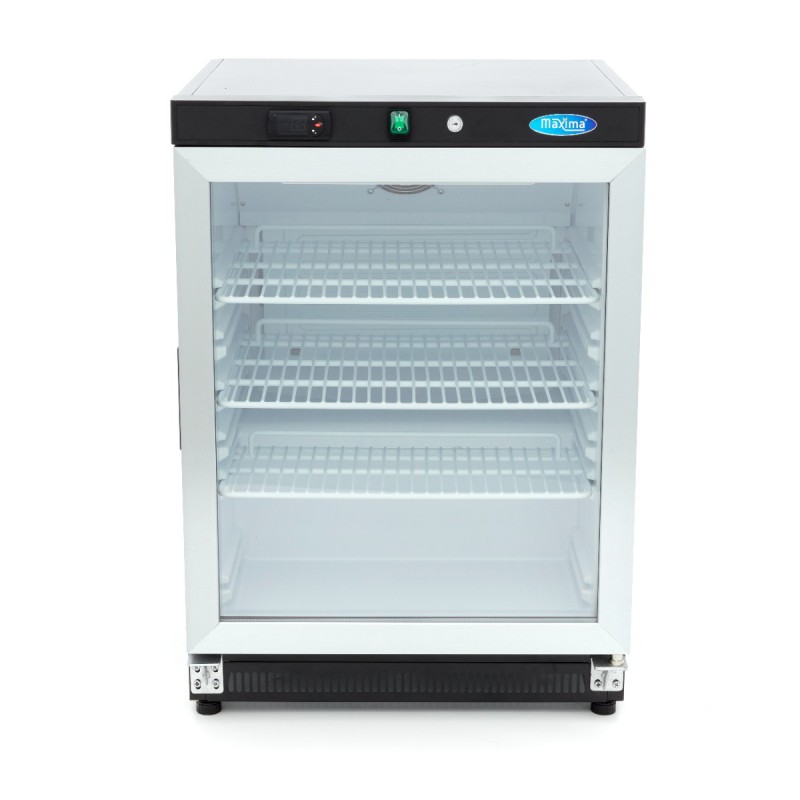 Maxima - Réfrigérateur - 200L - Noir - avec Porte en Verre