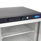 Maxima - Congélateur - 200L - Noir - avec Porte en Verre