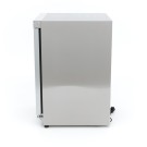 Maxima - Congélateur - 200 L - en acier inoxydable - avec porte en verre