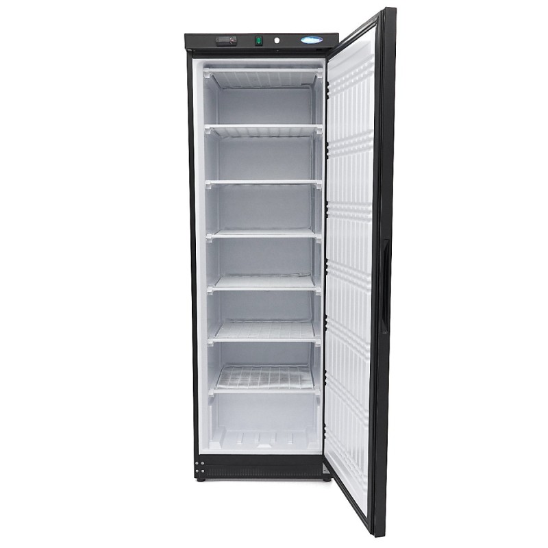 Maxima - Congélateur - 400L - 6 étagères fixes - Noir