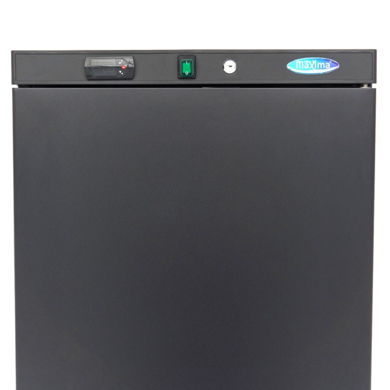 Maxima - Congélateur - 400L - 6 étagères fixes - Noir