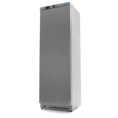 Maxima - Réfrigérateur - 400L - 4 étagères ajustables - Acier inoxydable