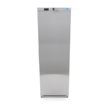 Maxima - Réfrigérateur - 400L - 4 étagères ajustables - Acier inoxydable