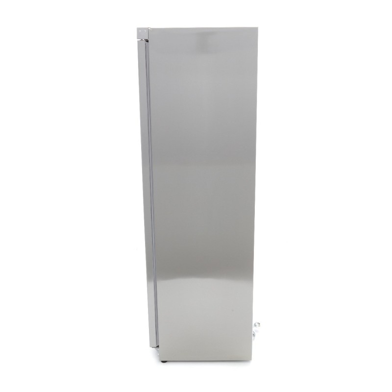 Maxima - Réfrigérateur - 400L - 4 étagères ajustables - Acier inoxydable