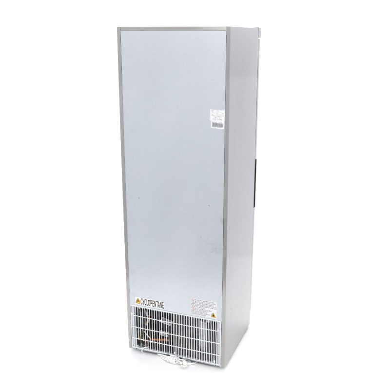 Maxima - Réfrigérateur - 400L - 4 étagères ajustables - Acier inoxydable