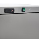 Maxima - Réfrigérateur - 400L - 4 étagères ajustables - Acier inoxydable