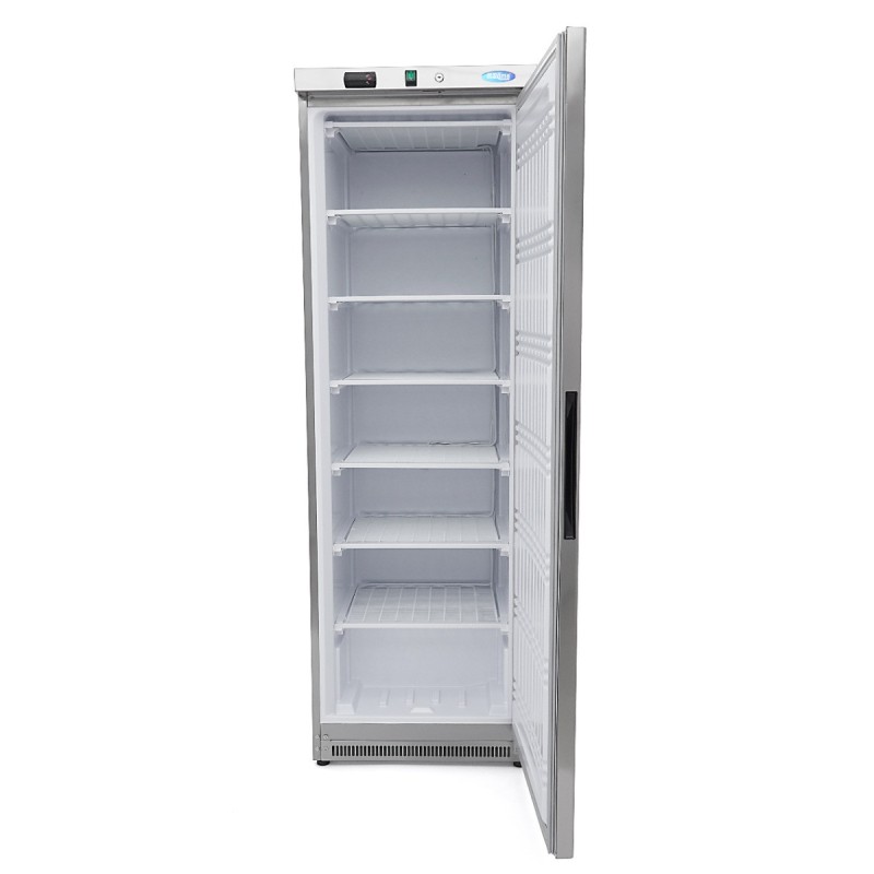 Maxima - Congélateur - 400L - 6 étagères fixes - En acier inoxydable
