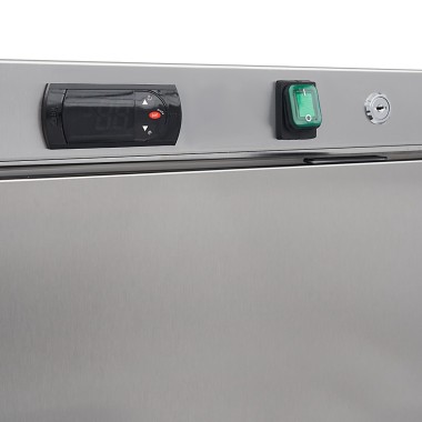 Maxima - Congélateur - 400L - 6 étagères fixes - En acier inoxydable