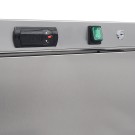 Maxima - Congélateur - 400L - 6 étagères fixes - En acier inoxydable