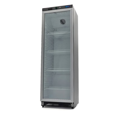 Maxima - Réfrigérateur - 400L - Noir - avec Porte en Verre