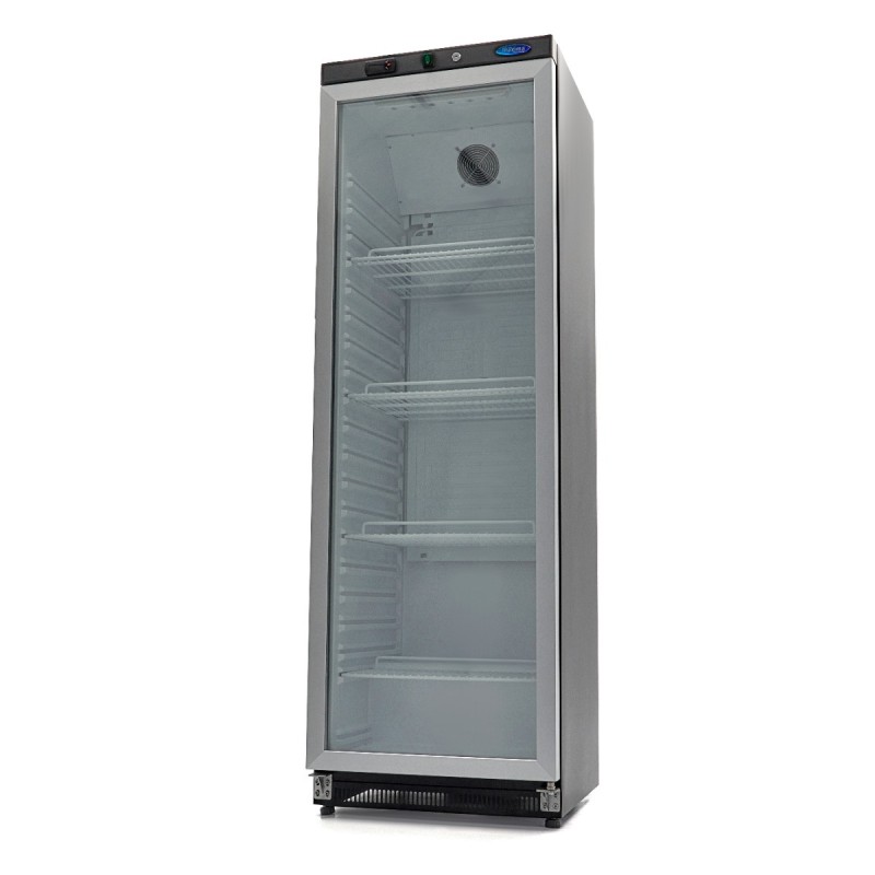 Maxima - Réfrigérateur - 400L - Noir - avec Porte en Verre