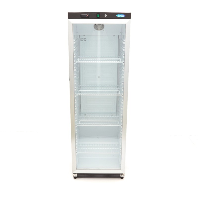 Maxima - Réfrigérateur - 400L - Noir - avec Porte en Verre