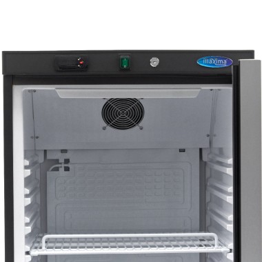 Maxima - Réfrigérateur - 400L - Noir - avec Porte en Verre