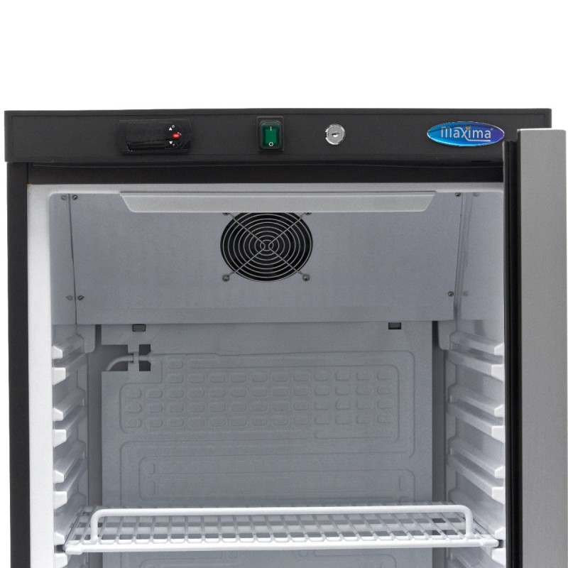 Maxima - Réfrigérateur - 400L - Noir - avec Porte en Verre