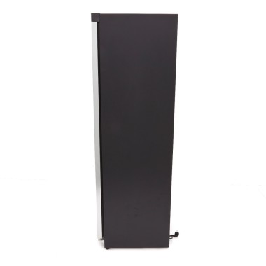 Maxima - Congélateur - 400L - Noir - avec porte en verre