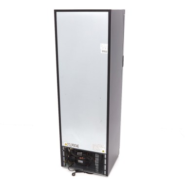 Maxima - Congélateur - 400L - Noir - avec porte en verre