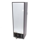 Maxima - Congélateur - 400L - Noir - avec porte en verre