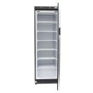 Maxima - Congélateur - 400L - Noir - avec porte en verre