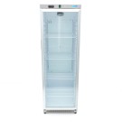 Maxima - Réfrigérateur - 400L - En acier inoxydable - avec porte en verre