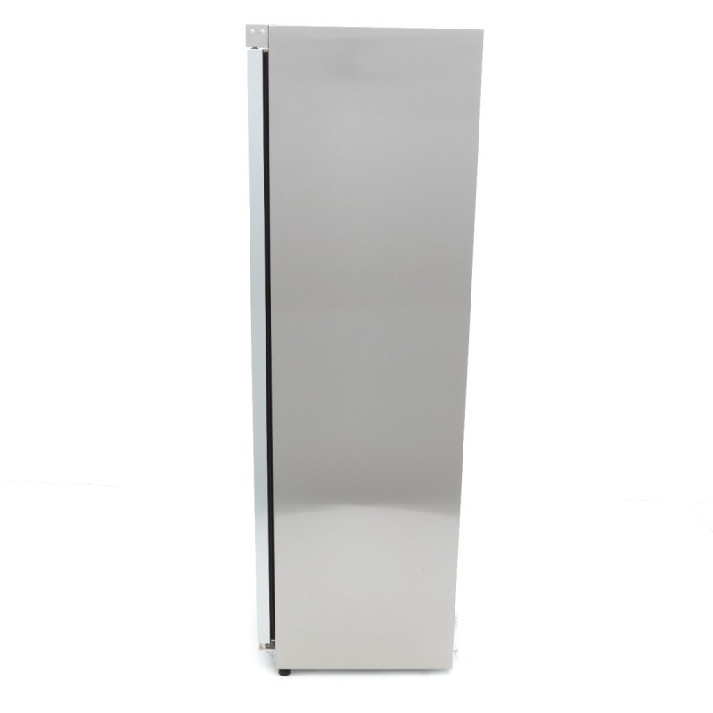 Maxima - Réfrigérateur - 400L - En acier inoxydable - avec porte en verre