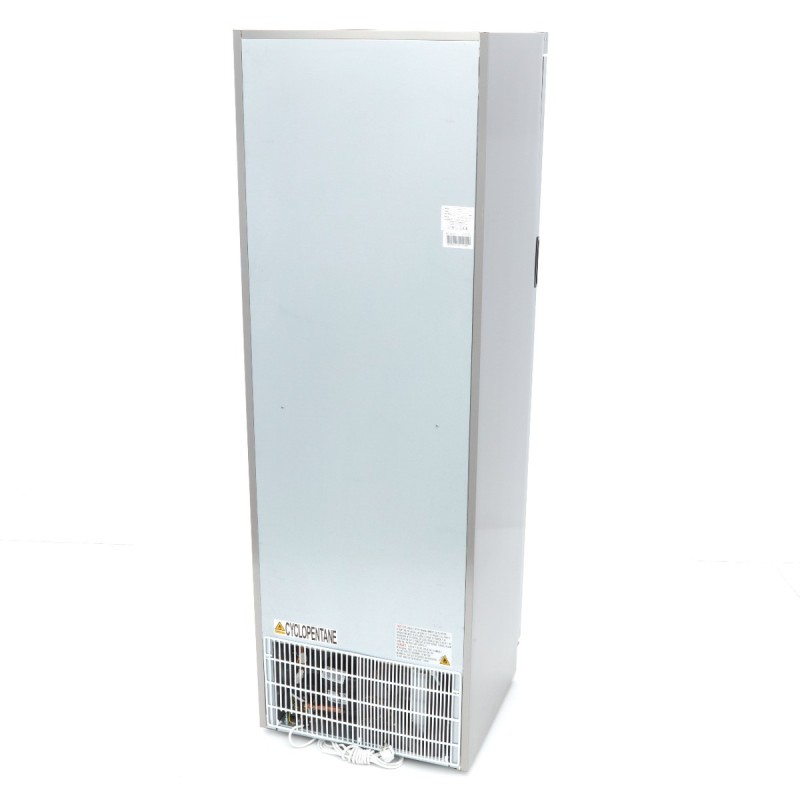 Maxima - Réfrigérateur - 400L - En acier inoxydable - avec porte en verre