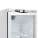 Maxima - Réfrigérateur - 400L - En acier inoxydable - avec porte en verre