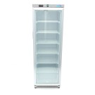 Maxima - Congélateur - 400L - en acier inoxydable - avec porte en verre