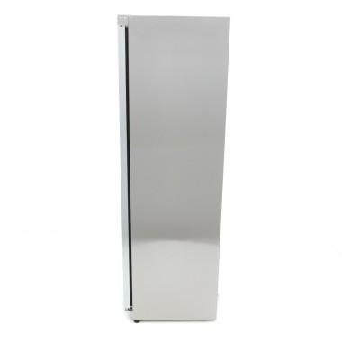 Maxima - Congélateur - 400L - en acier inoxydable - avec porte en verre