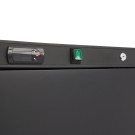 Maxima - Réfrigérateur - 600L - 4 étagères ajustables - Noir