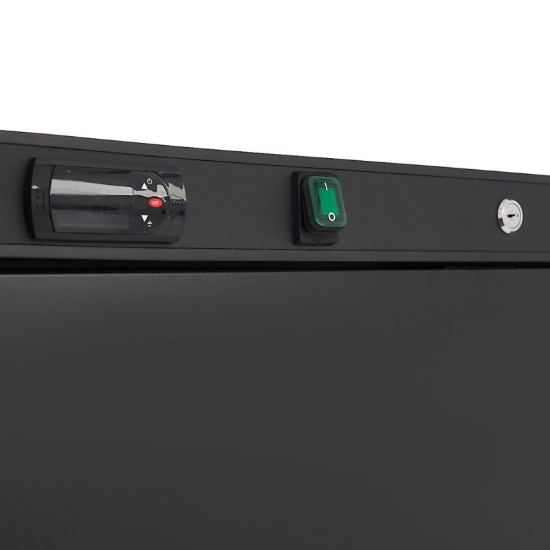 Maxima - Congélateur - 600L - 6 étagères fixes - Noir
