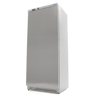 Maxima - Réfrigérateur - 600L - 4 étagères ajustables - Acier inoxydable
