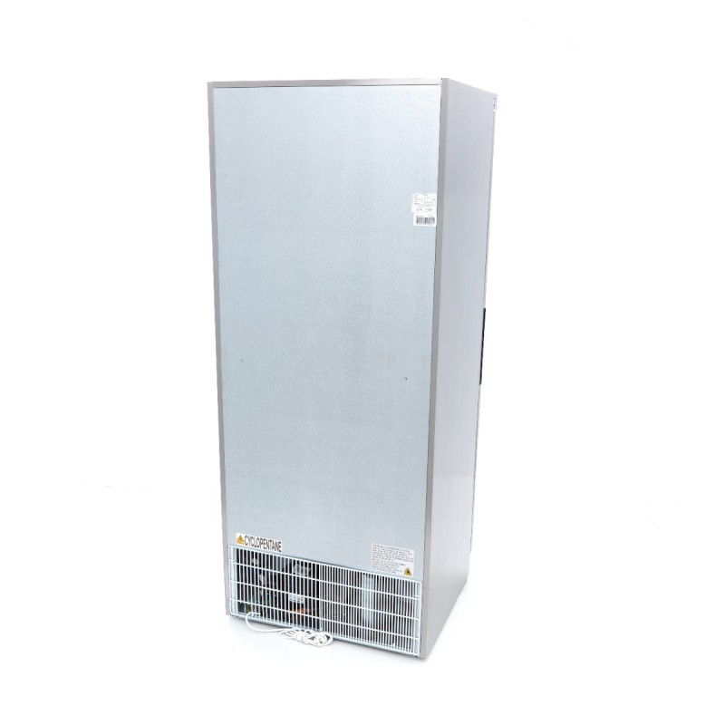 Maxima - Réfrigérateur - 600L - 4 étagères ajustables - Acier inoxydable