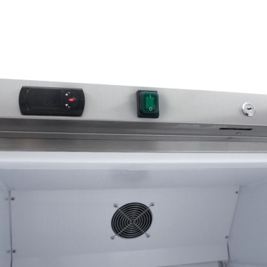 Maxima - Réfrigérateur - 600L - 4 étagères ajustables - Acier inoxydable