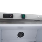 Maxima - Réfrigérateur - 600L - 4 étagères ajustables - Acier inoxydable