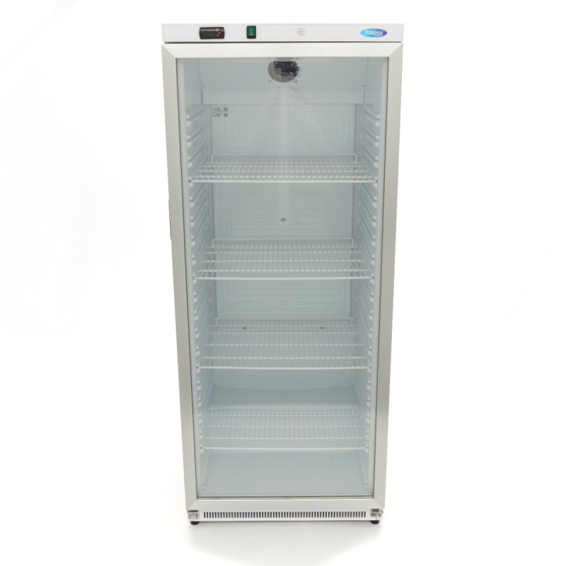 Maxima - Réfrigérateur - 600L - Blanc - avec Porte en Verre