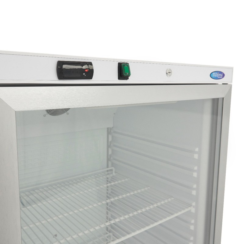 Maxima - Réfrigérateur - 600L - Blanc - avec Porte en Verre