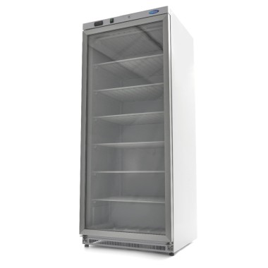 Maxima - Congélateur - 600L - Blanc - avec Porte en Verre