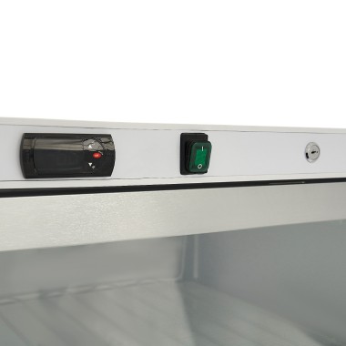Maxima - Congélateur - 600L - Blanc - avec Porte en Verre