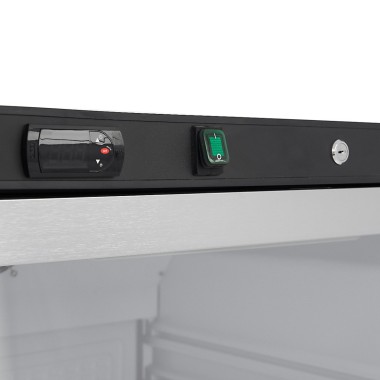 Maxima - Réfrigérateur - 600L - Noir - avec Porte en Verre