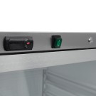 Maxima - Réfrigérateur - 600L - en acier inoxydable - avec porte en verre