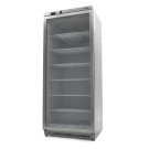 Maxima - Congélateur - 600L - en acier inoxydable - avec porte en verre