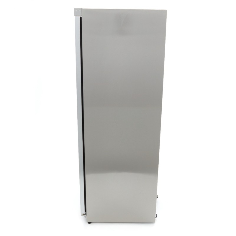 Maxima - Congélateur - 600L - en acier inoxydable - avec porte en verre