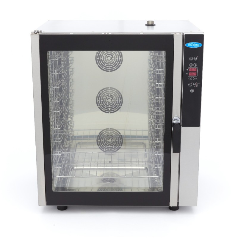 Maxima - Four mixte vapeur - 10 plateaux GN 1/1 - Écran numérique