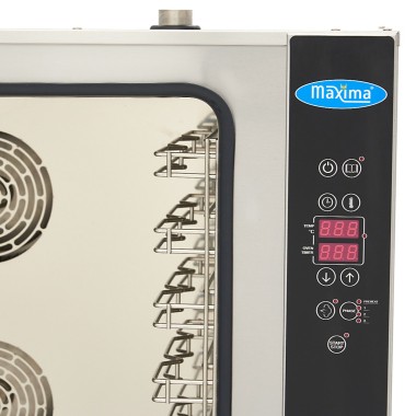 Maxima - Four mixte vapeur - 10 plateaux GN 1/1 - Écran numérique