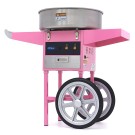 Maxima - Machine à barbe à papa - diamètre 52cm - Rose - avec chariot
