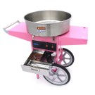 Maxima - Machine à barbe à papa - diamètre 52cm - Rose - avec chariot