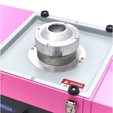 Maxima - Machine à barbe à papa - diamètre 52cm - Rose - avec chariot