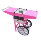 Maxima - Machine à barbe à papa - diamètre 52cm - Rose - avec chariot